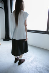 frill cutting sleeveless blouse(4colors)