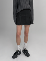 [MADE] Front Closure Mini Pleated Skirt