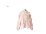Copper Flower Embossed String Hood Jacket