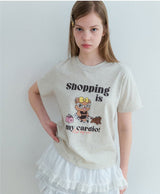 スリーピングモアベアTシャツ 2color