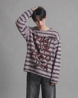 (UNISEX)トラスト ストライプ ニット