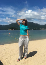UNBAL TRACK WIDE PANTS (2color)