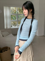TENCEL LAYERED LONG SLEEVE (11C)