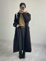 Belly Wool Pleated Skirt