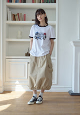 26SS★ スタンプクラブリンガー半袖Tシャツ