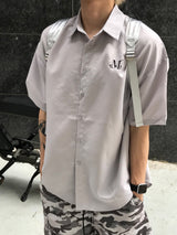 CITY LOOSE-FIT HALF SHIRT (2color) 