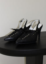 LACE-UP SLINGBACK HEEL