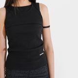 Overlap sleeveless 001