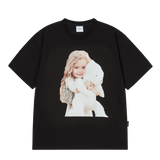 25SS ベイビーフェイスハグベアドールスリーブTシャツ ブラック