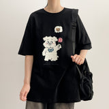 フラワードッグ 半袖Tシャツ(3 colors)