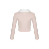 PETITE LAYERED WINTER BLOUSE - PINK