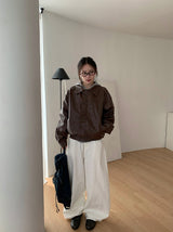 ベポス リベット コットン バルーン ワイド パンツ
