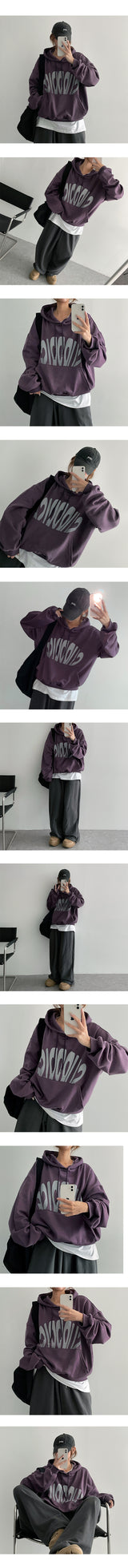 Youth lettering boxy hoodie (4 colors)
