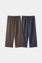 Window check pajama pants