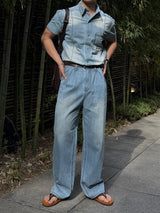 Ever denim two-tuck pants
