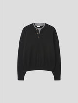 LMN Layered 3 Button Round Knitwear (4 colors)