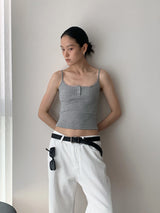 Henry Lace Sling Pure Sleeveless T-shirt
