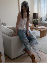SMOKE PUNCHING BLOUSE TOP