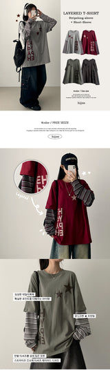 Eve Star Layered 長袖Tシャツ