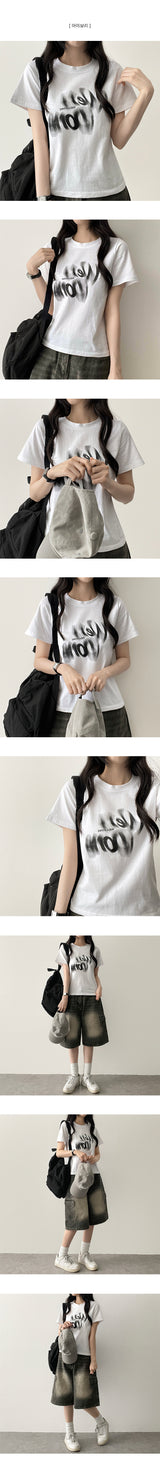Well グラデーション半袖Tシャツ