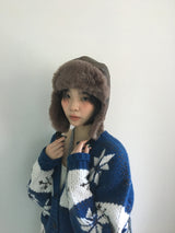 キョカウィンターレザートーパーハット (3color)