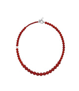 26SS★ H Edition (W) Red Jade Gradation Beaded Necklace