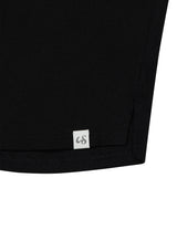 プラケット リブド ティーシャツ(BLACK)