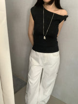 Mandy One-Off Twisted Knit Top