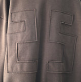 Unisex Diction Embroidered Sheepskin Overhood
