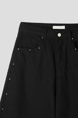 STUD BALLOON WIDE PANTS (2C)