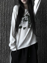 ペールフェイディドプリティングTシャツ (3color)