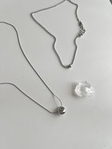 ddo vertical bold donut coin two way ロングレイヤードネックレス