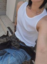 Glo Ribbed Layered Sleeveless