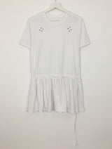 Eyelet Ruffle Crewneck T-Shirt (3color)