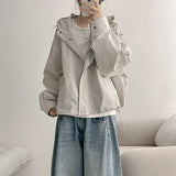 Crop hood field jacket, fall and spring outerwear (4 colors)