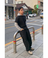 Hood layered long sleeve