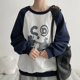 Dot Check Raglan Sweatshirt (4 colors) H&L
