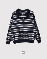 #ML Border Collar Loose Fit Knit (5color)