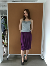 Draped balloon skirt (3color)