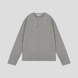 ASCLO Henry Neck Knit Rong T (4color)