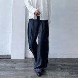 Midnight Navy Extra-Wide Trousers