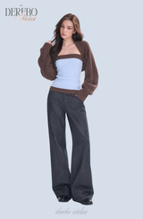 Blue Choco bolero cardigan top two-piece