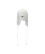 FAUX FUR HOTFIX LOGO EARFLAP CAP_GREY