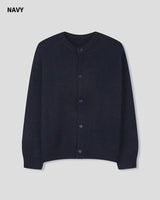 (UNISEX) ウールミックス ヘビー ブラッシュ ニット カーディガン