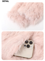 Muse Soft Color Leather Zip-Up Fur Jacket