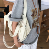 ロディッシュフォーレザーポケットショルダーバッグトートバッグクロスボディボストンバッグ 4 Colors