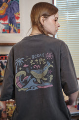 ブルーウェーブピグメント半袖Tシャツ