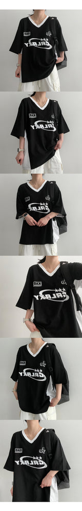 リールマンカラー半袖Tシャツ