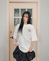 Updraft オーバーサイズアートワークTシャツ [ホワイト]