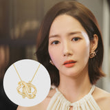 Authentique Necklace Silver (Plated Yellow gold)